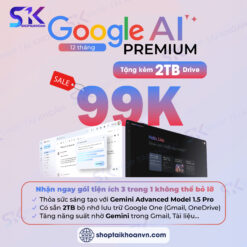 Gemini Advanced nâng cấp chính chủ giá rẻ